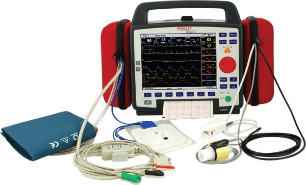 ARGUS PRO LifeCare 2 Basic System ECG, SpO2, NIBP, AED with manual mode, pacemaker and printer